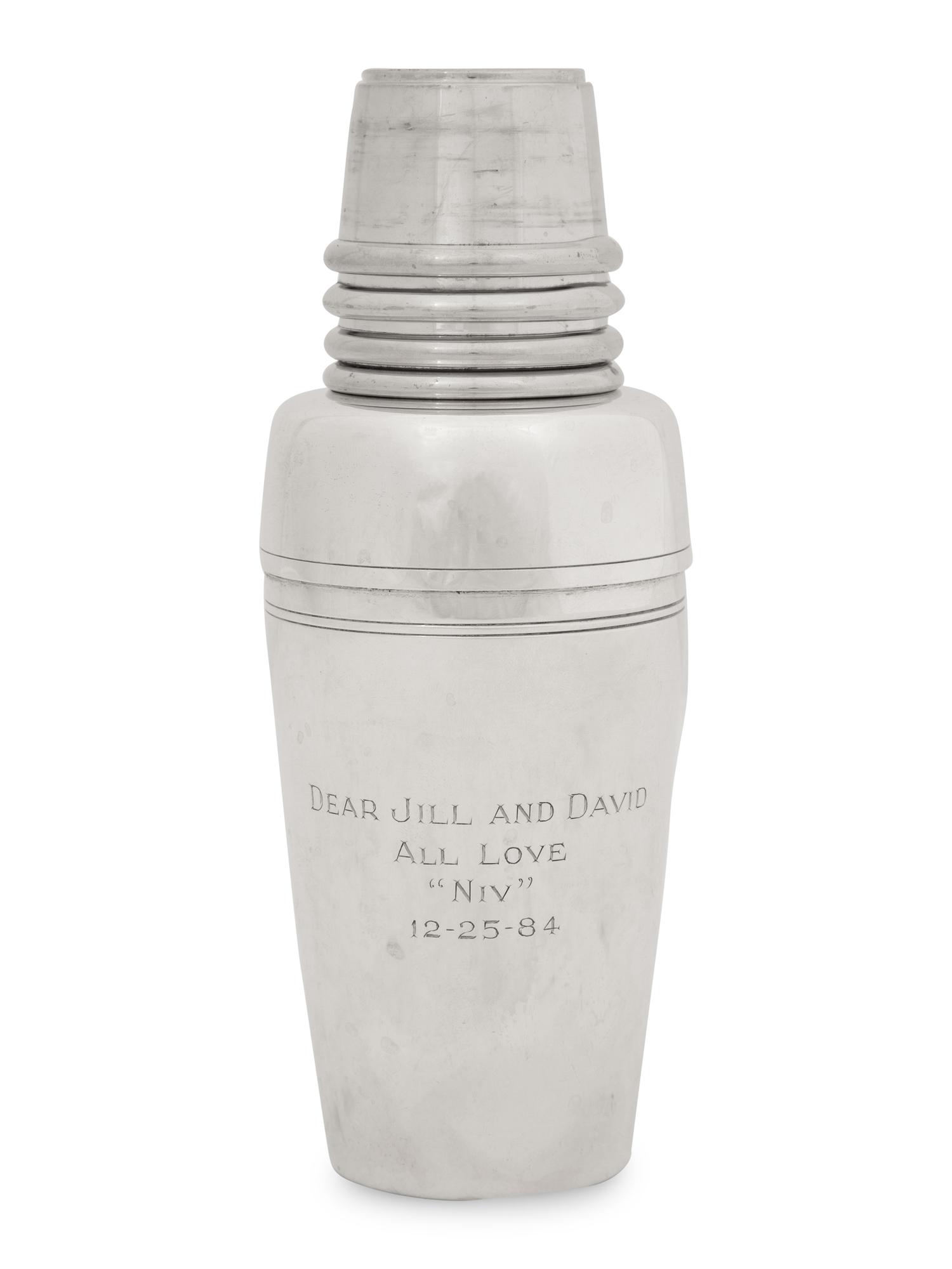 A Tiffany and Co. Silver Cocktail Shaker