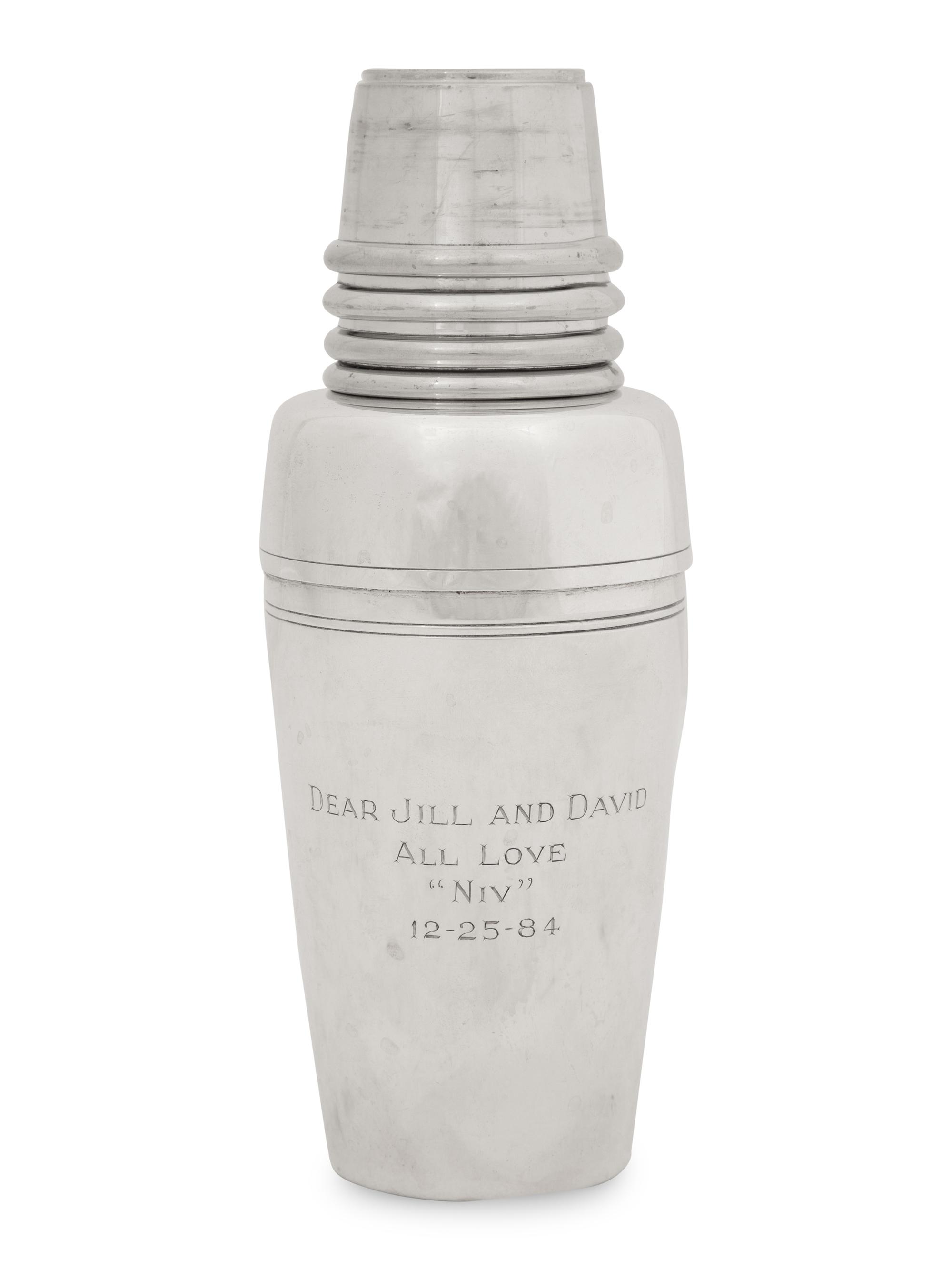 A Tiffany and Co. Silver Cocktail Shaker