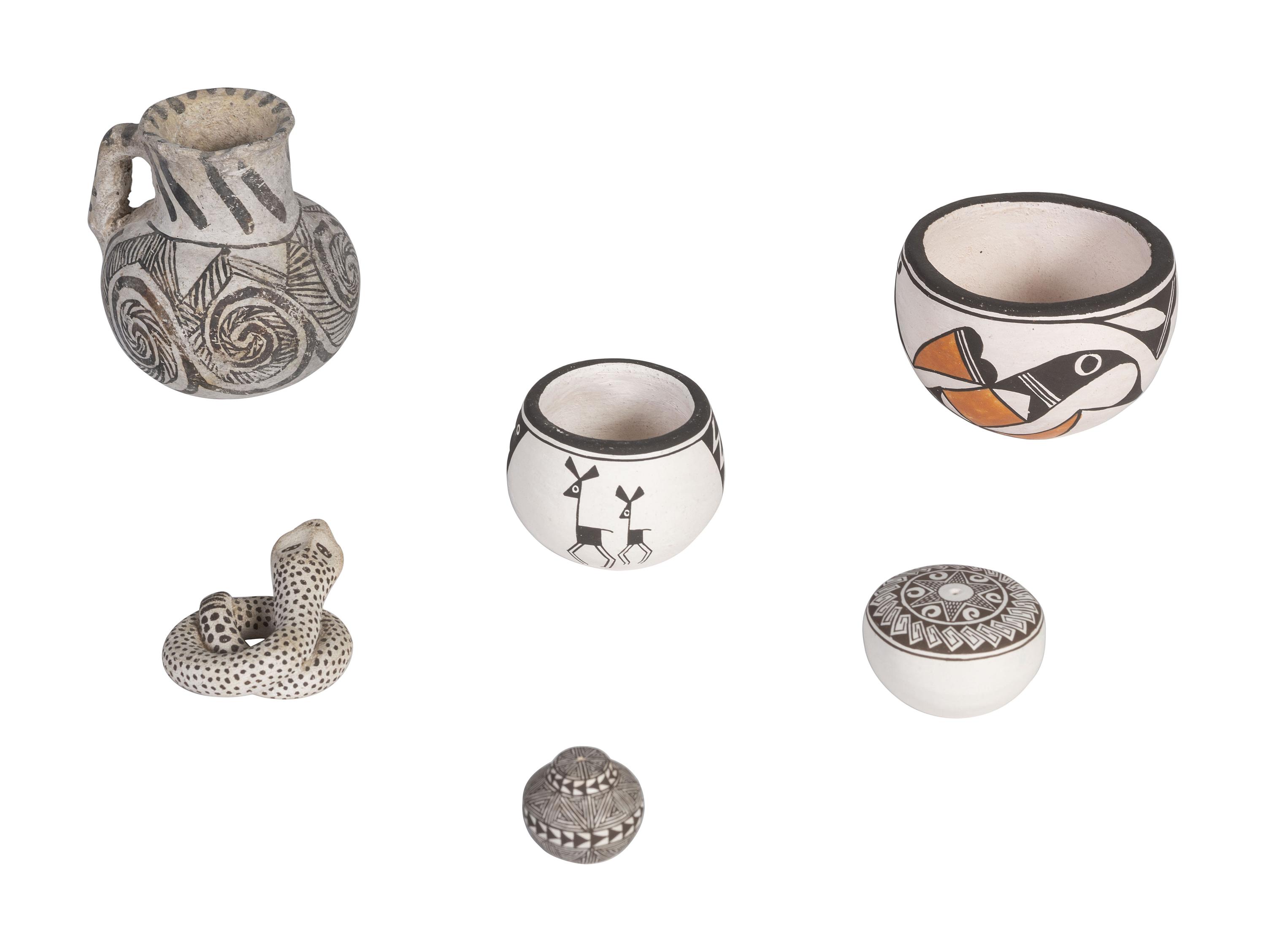 Collection on Miniature Pueblo Pottery