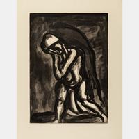 Winter, Leper of the Earth ,1922 and He that believeth in me, though he were dead, yet shall he live , 1923 ( a pair of prints from Miserere)