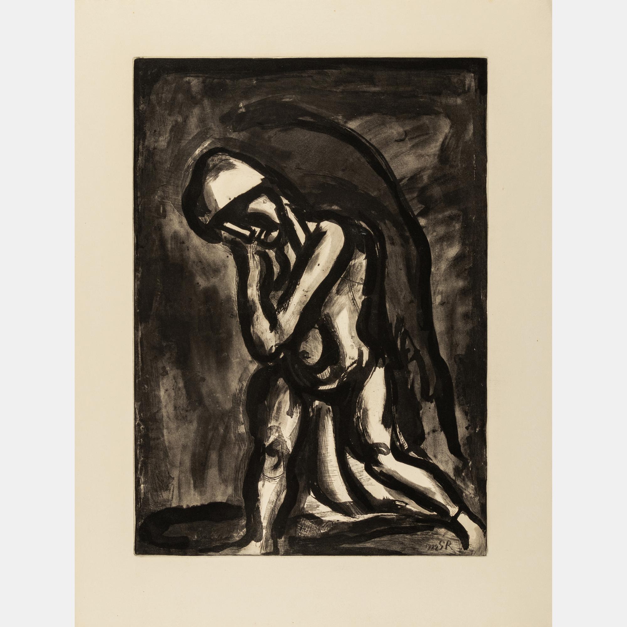 Winter, Leper of the Earth ,1922 and He that believeth in me, though he were dead, yet shall he live , 1923 ( a pair of prints from Miserere)