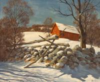 Untitled (Barn in Snow)