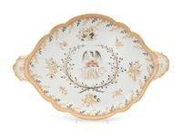 A Chamberlain Worcester Porcelain Tray