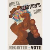 [Posters] Shahn, Ben Break Reactions Grip Register Vote