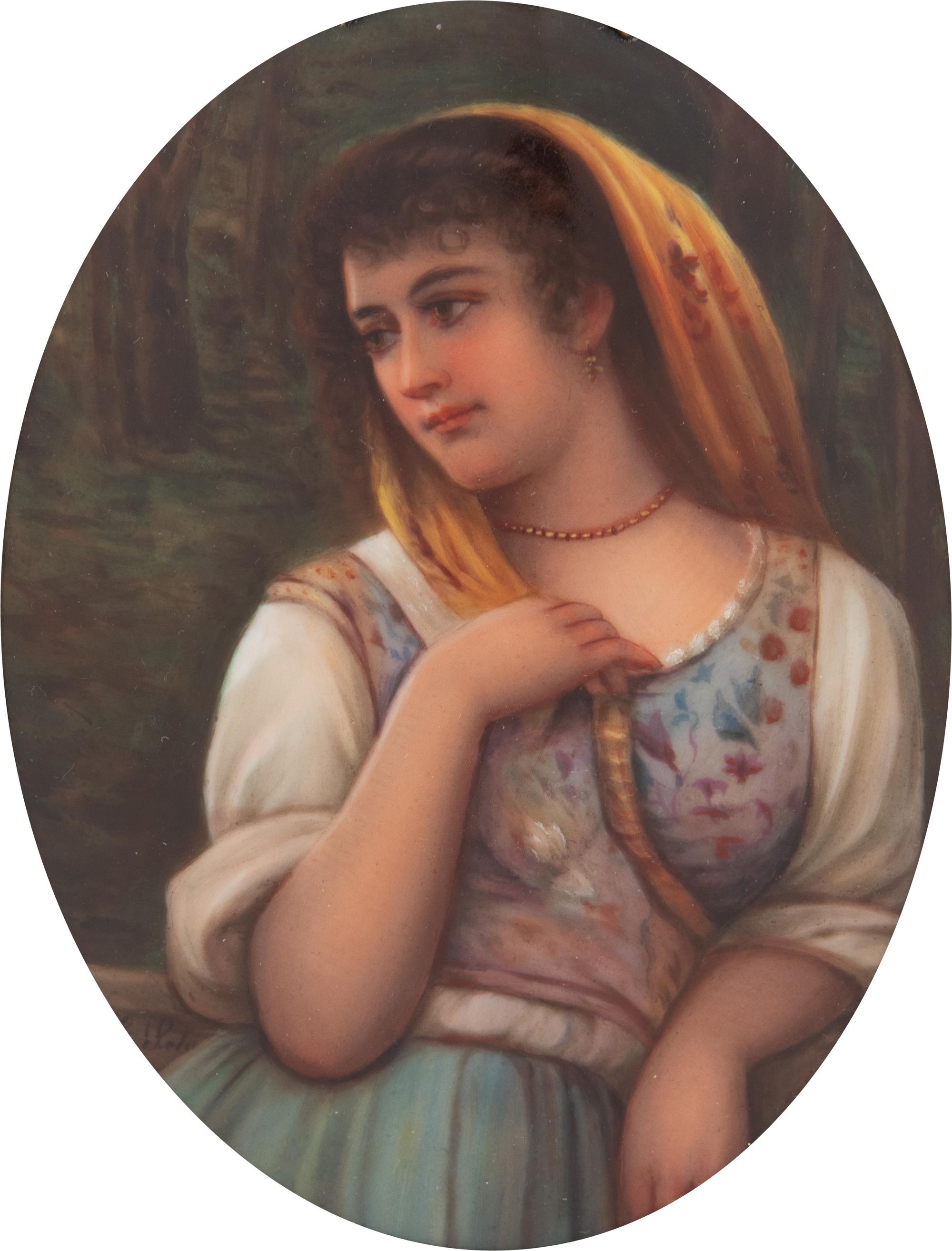 A Continental Porcelain Plaque