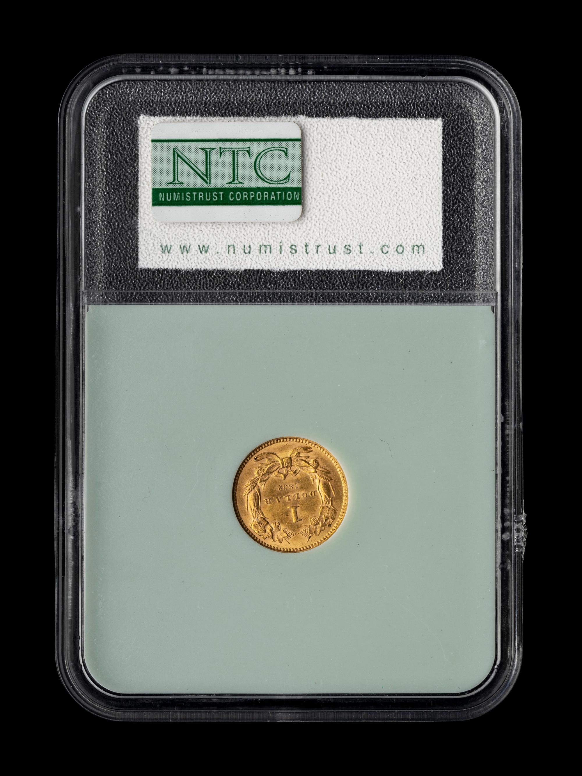 An 1862 Indian Princess $1 Gold Coin