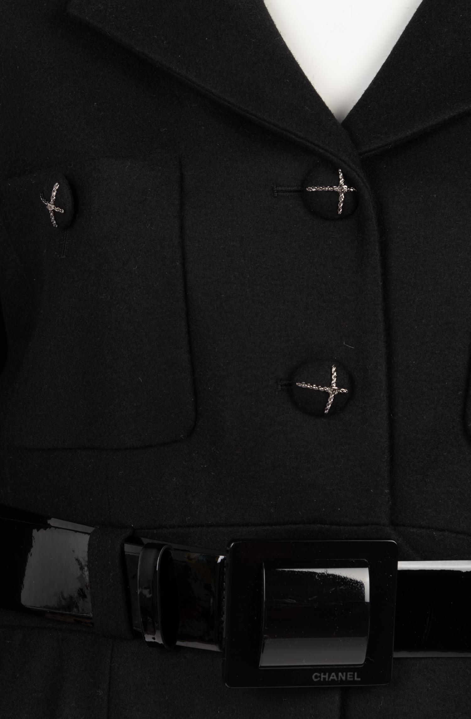 Chanel Belted Wool Pocket Coat, Fall 2007