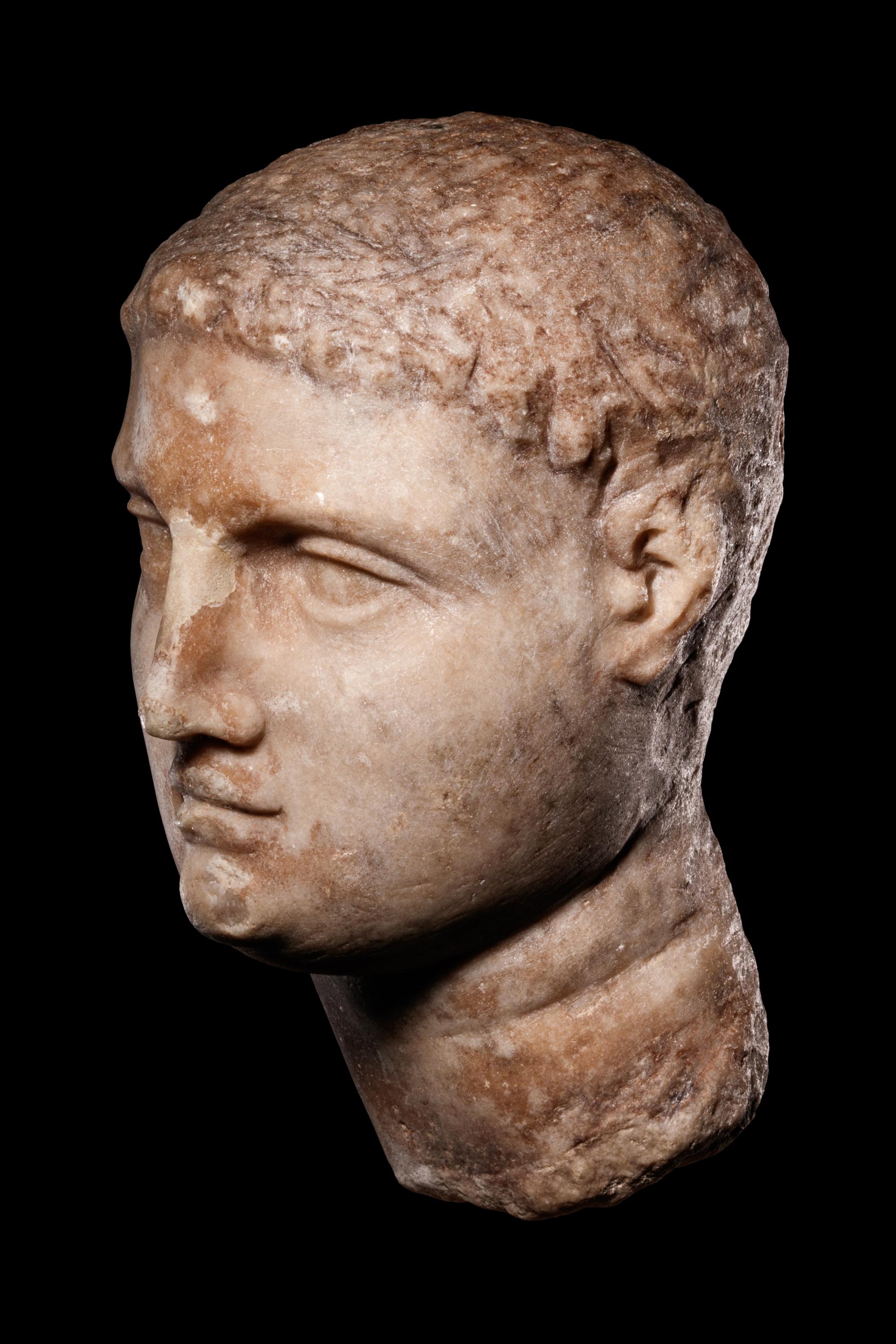 A Greek Marble Portrait Head of Ptolemy III