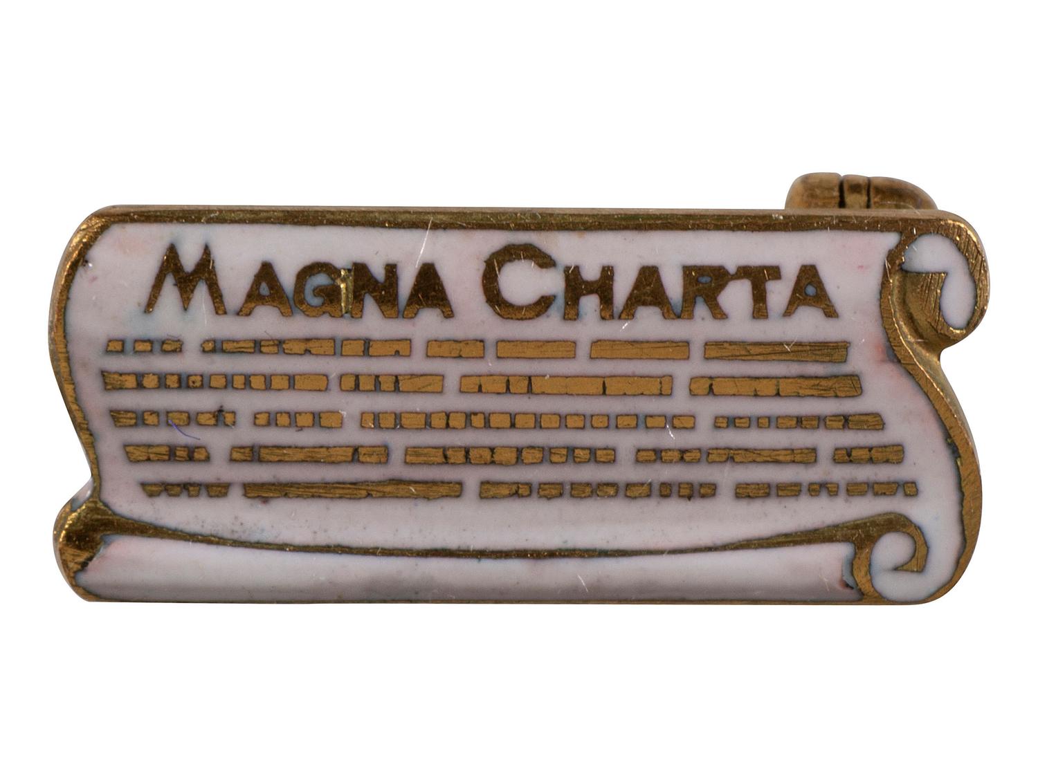 [AMERICANA]. A group of 7 badges identified to Colonial Dames, Daughters of the American Revolution, and other organizations, most 14K gold.