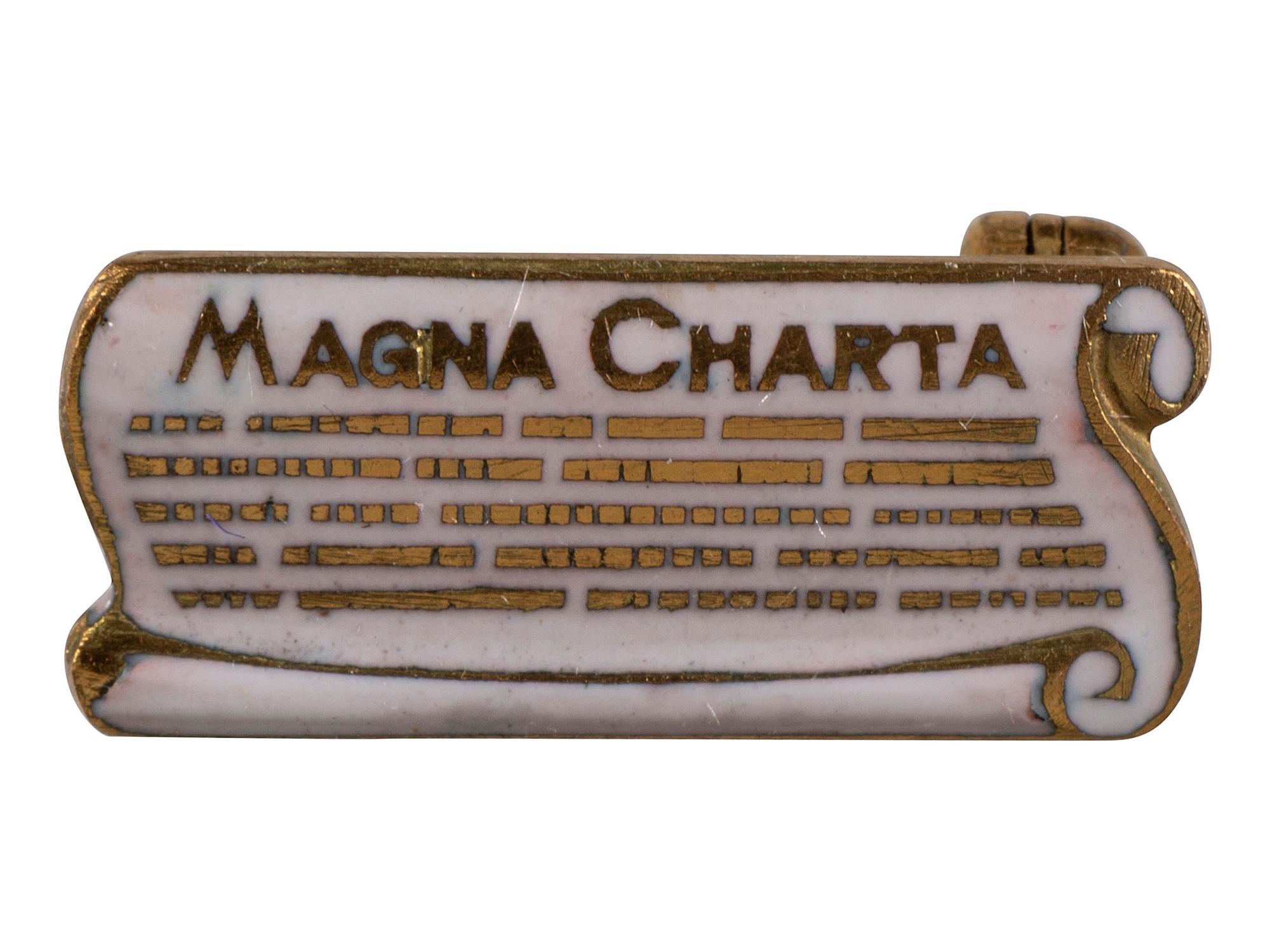 [AMERICANA]. A group of 7 badges identified to Colonial Dames, Daughters of the American Revolution, and other organizations, most 14K gold.