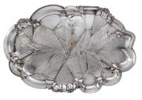 A Jaydan Moore Silverplated Platter 24 x 36 x 2 inches. — Platter #1, 2011