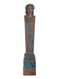 A Continental Terra Cotta Female Herm