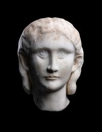 A Roman Marble Portrait Head of the Empress Sallustia Orbiana
