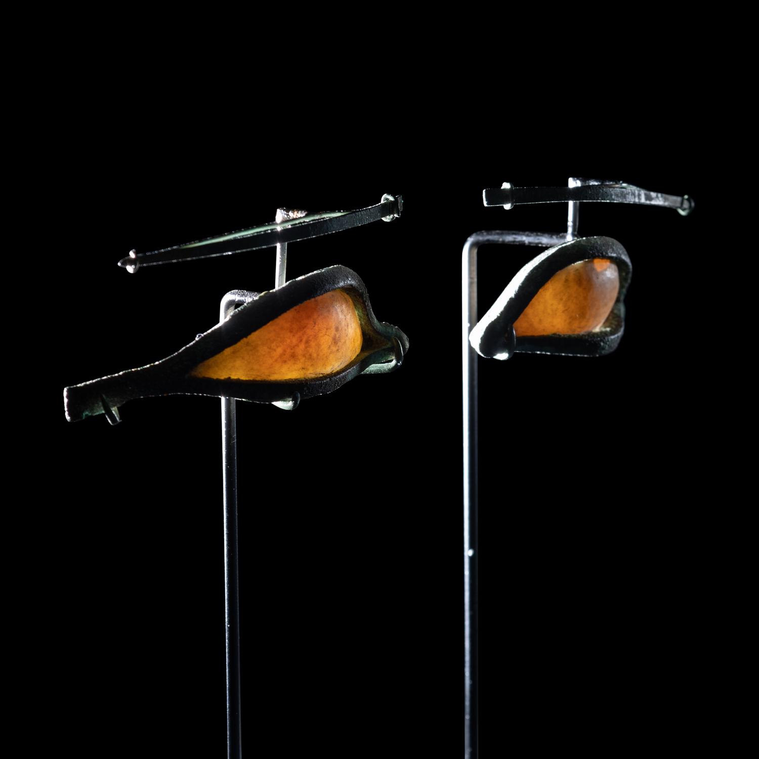 A Pair of Egyptian Bronze Eyes