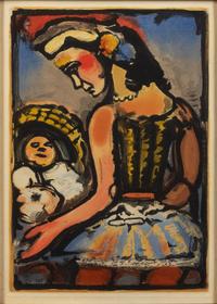 Georges Rouault, (French, 1871-1958), Dors, mon amour from Cirque de l'Étoile Filante, 1935