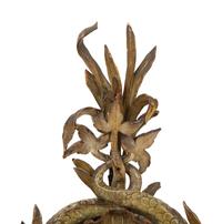 A Continental Carved Giltwood Pocket Watch Stand