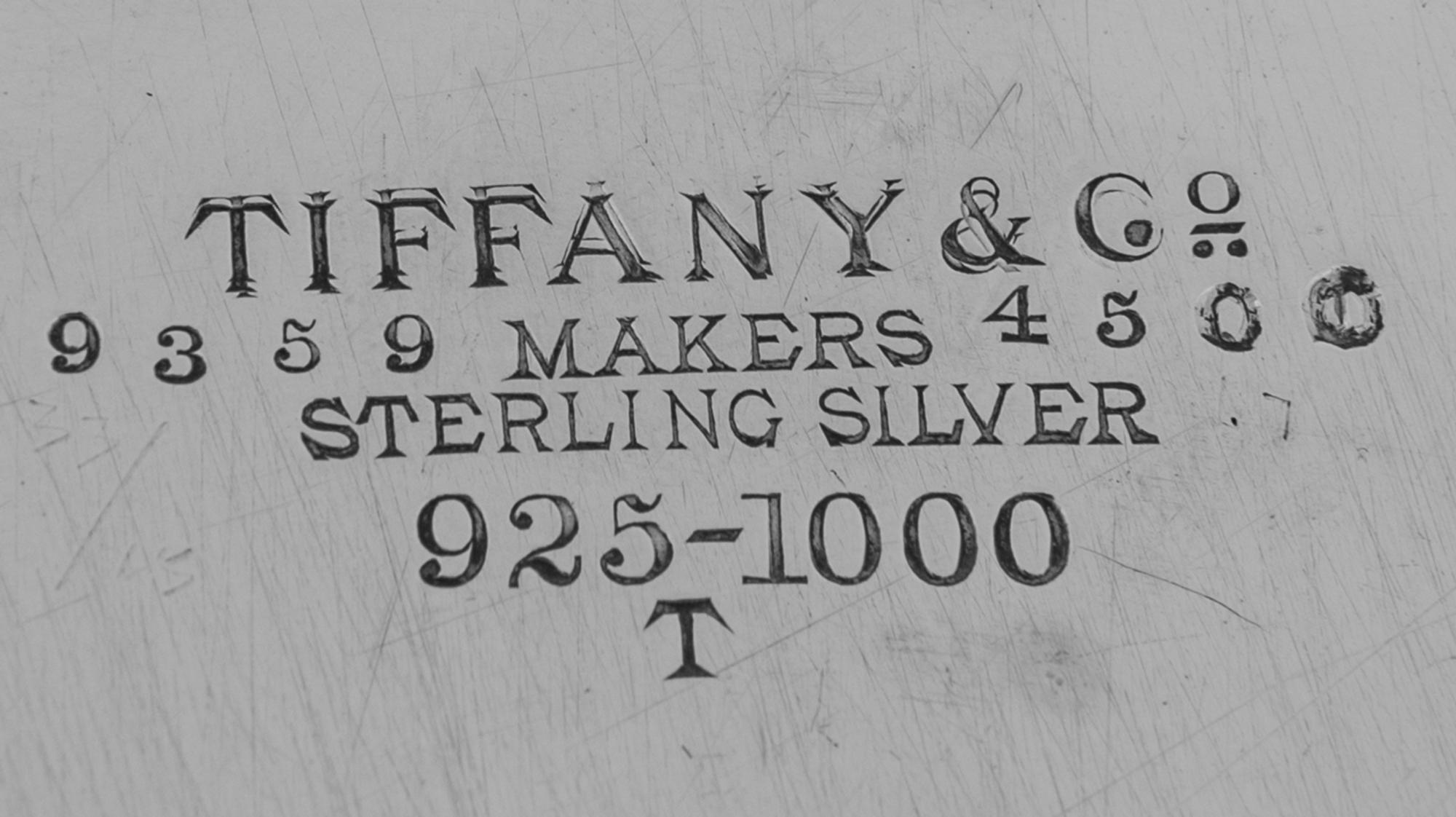A Pair of Tiffany and Company Wave Edge Silver Trays