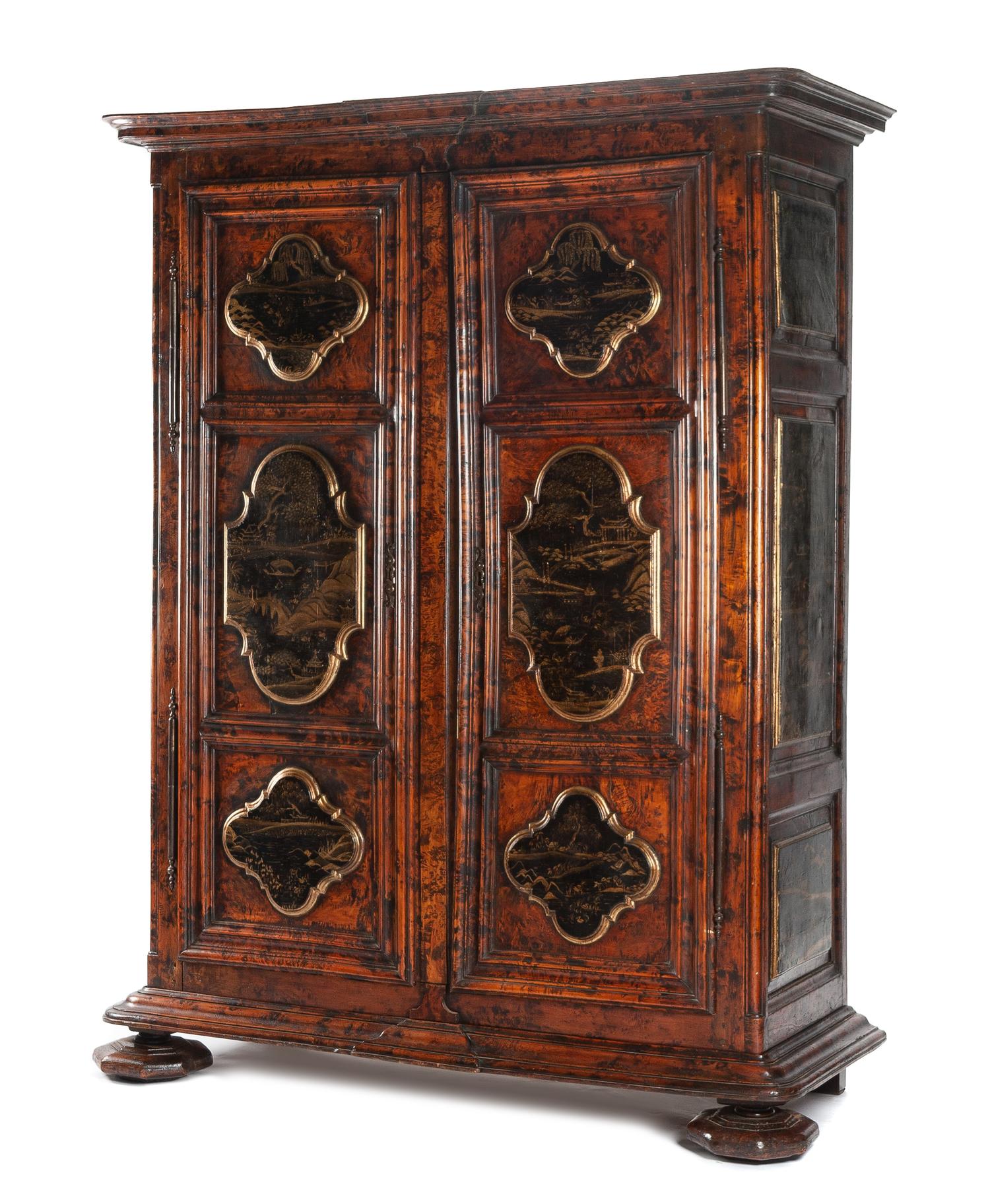 A French Painted Armoire Height 89 x width 68 x depth 30 inches. — 18TH CENTURY