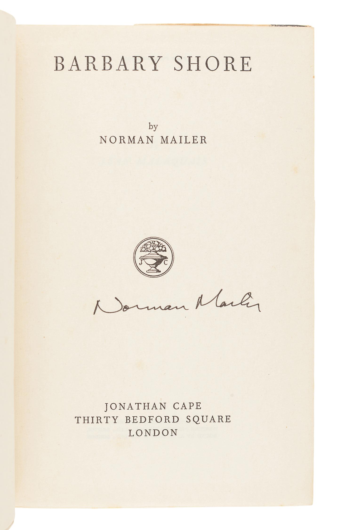 [MAILER, Norman (1923-2007)]. A group of 5 FIRST EDITIONS, comprising: