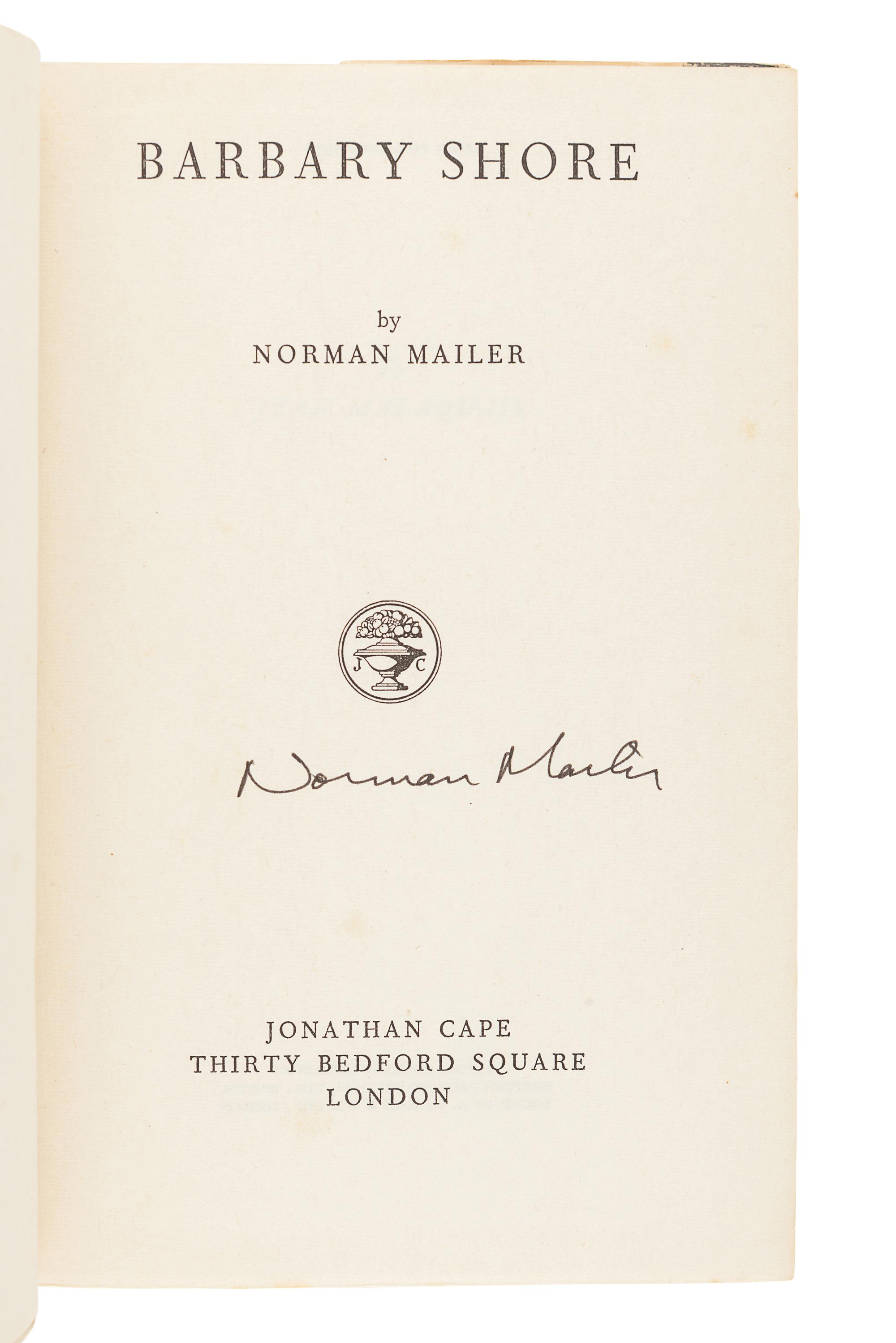 [MAILER, Norman (1923-2007)]. A group of 5 FIRST EDITIONS, comprising: