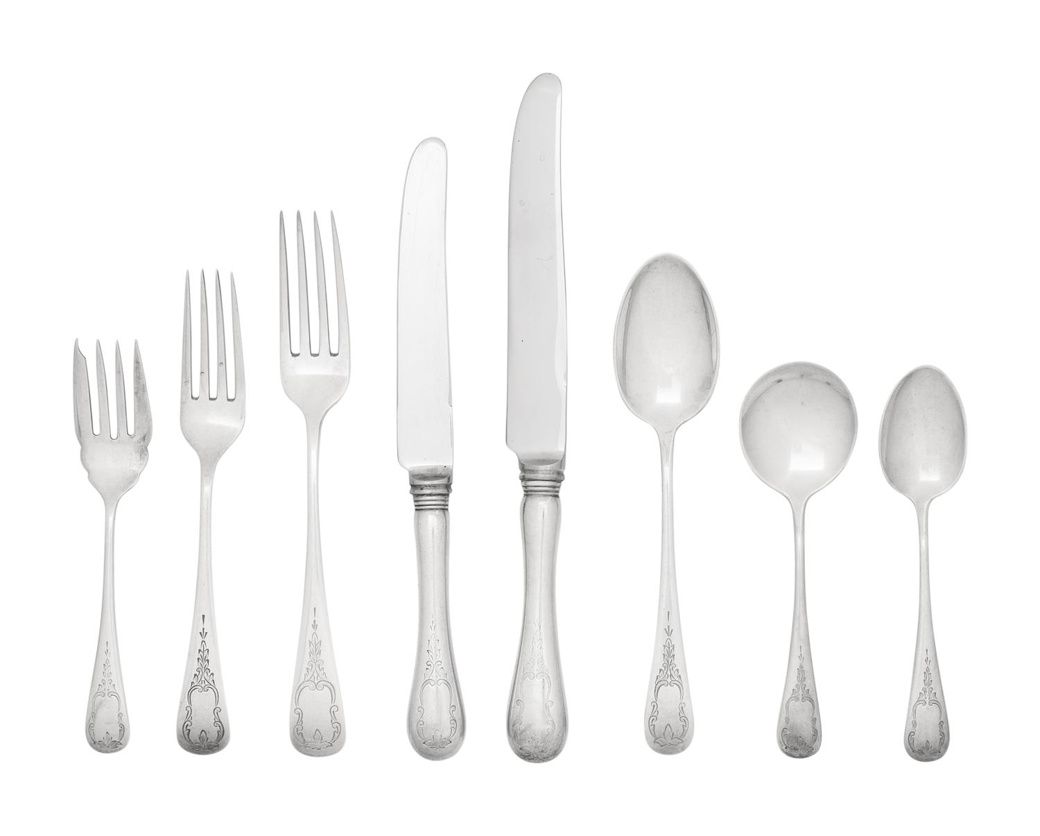 A Canadian Silver Flatware Service