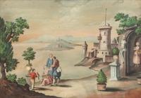 A Pair of Georgian "Pin Prick" Watercolor Pictures
