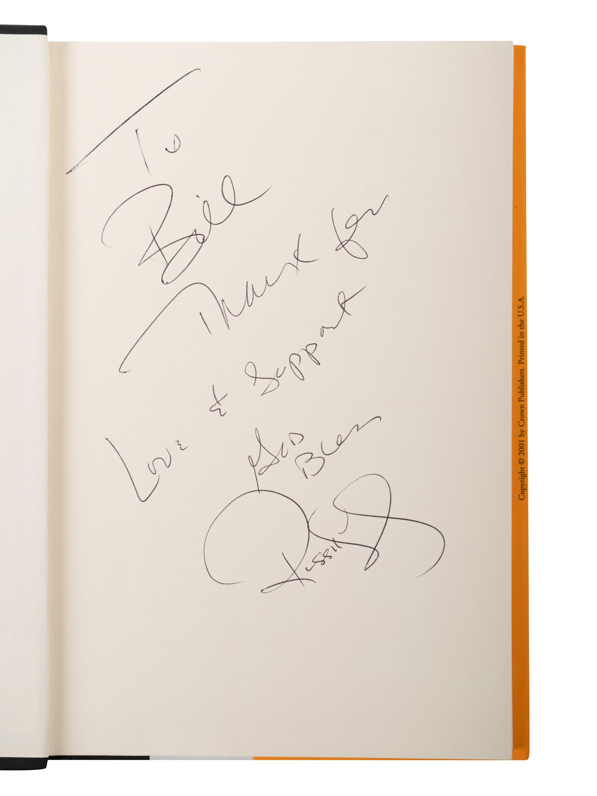 (Celebrity Books) A group of 4 Autographed Musician's books, comprising: