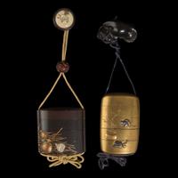 Two Japanese lacquer inro 日本印笼两件 Edo to Meiji period ?????