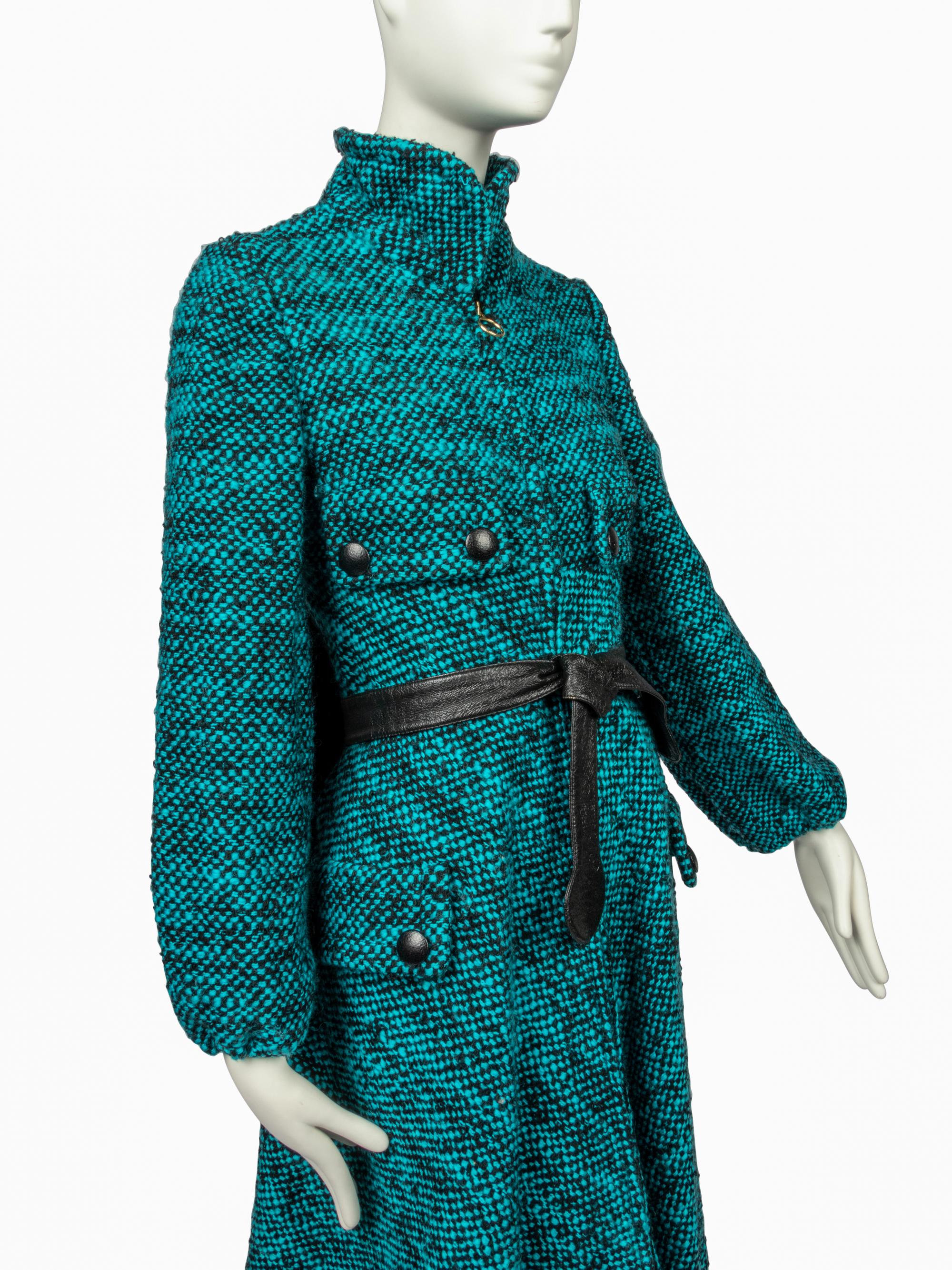 Two Haute Couture Items: Coat Attributed to Pierre Cardin, Jacques Griffe Cape, 1940-70s