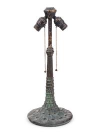 An American Patinated Metal Table Lamp