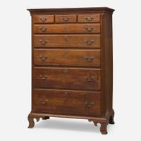 A Chippendale carved walnut tall chest Pennsylvania, late 18th century