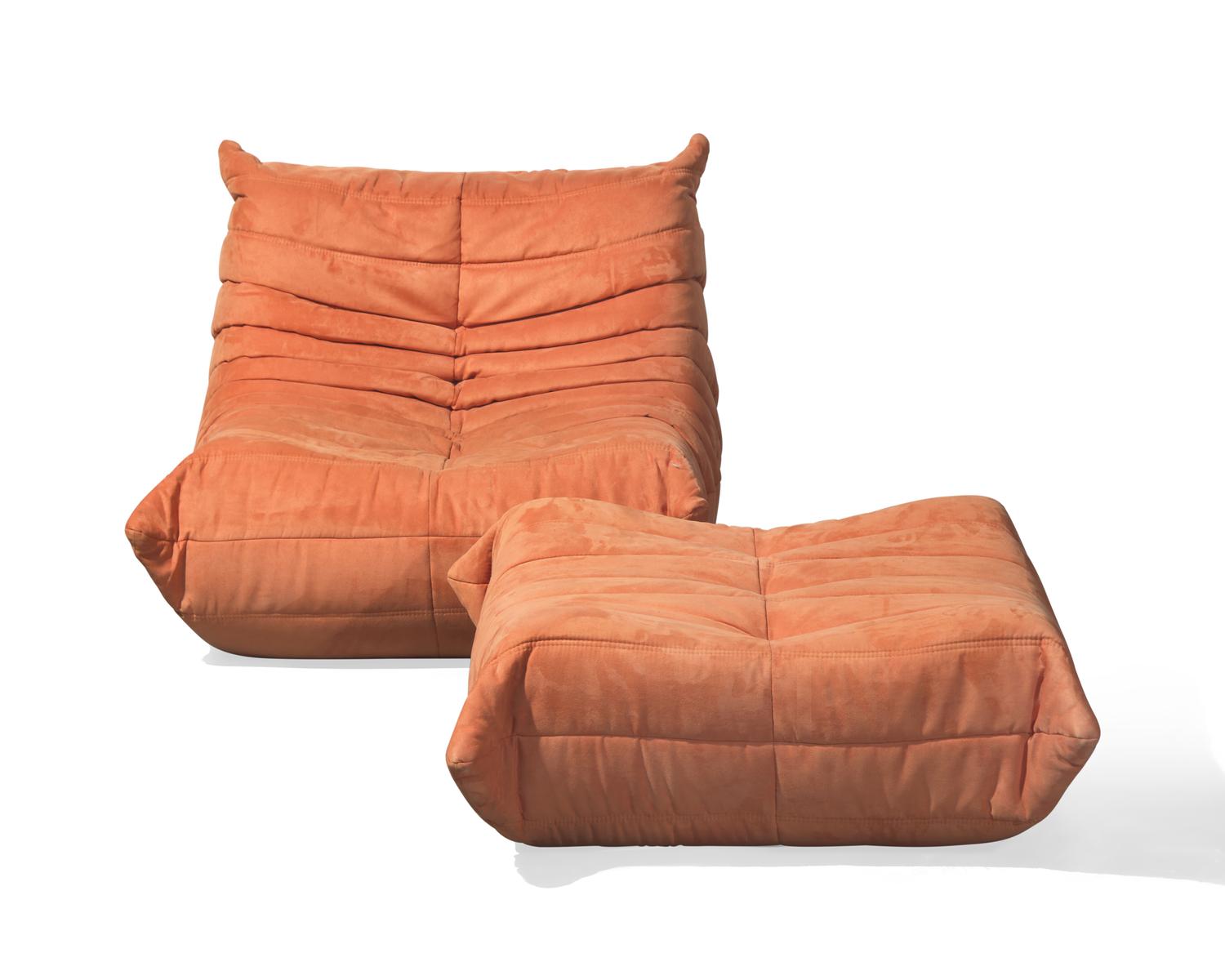 Togo Chair and Ottoman, designed 1973 Ligne Roset, France