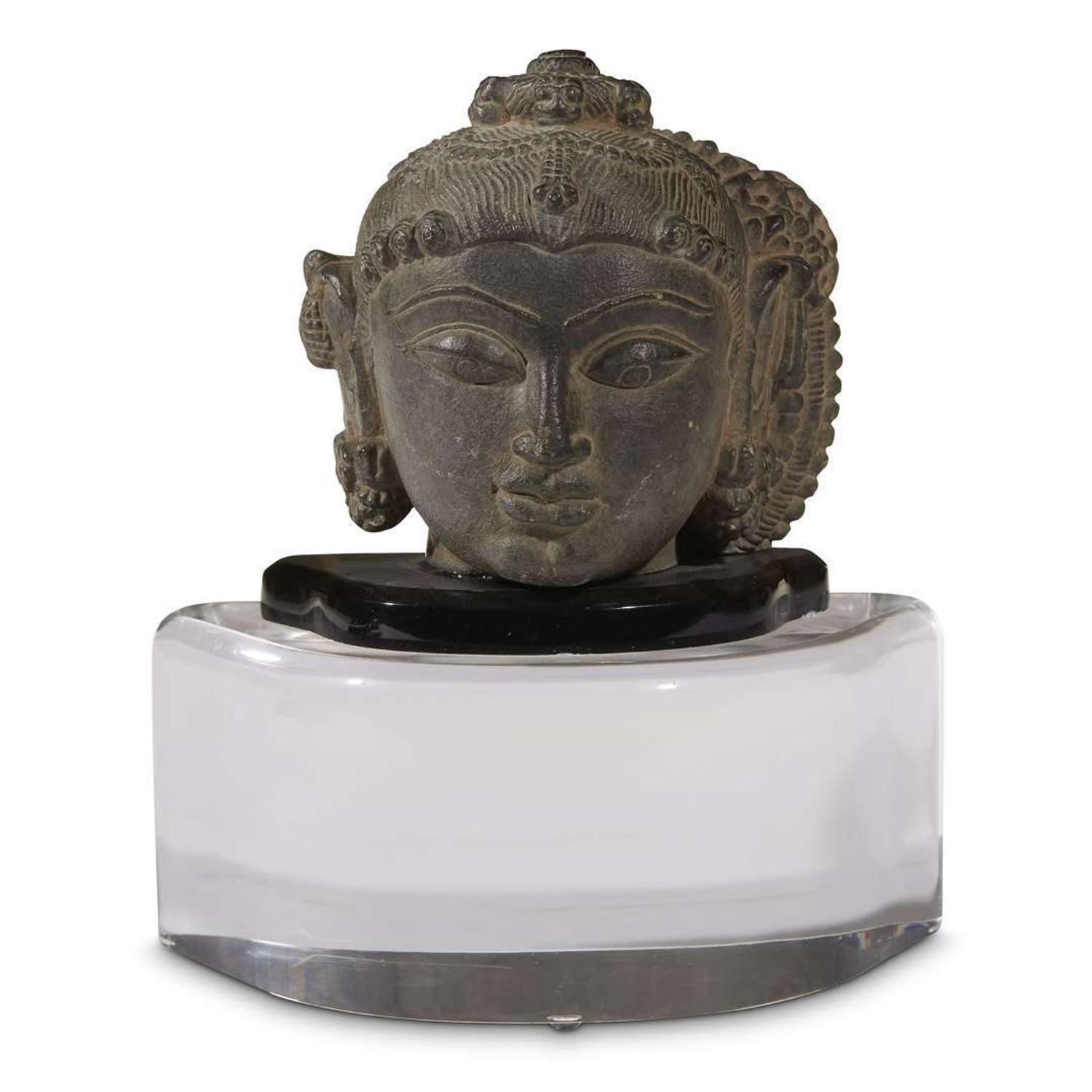 JAIN HEAD OF A TIRTHANKARA North India, 11th-12th Century