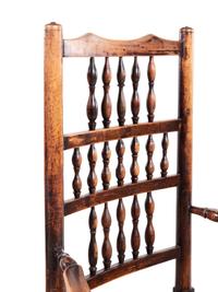 A Set of Six English Oak Lancashire Chairs