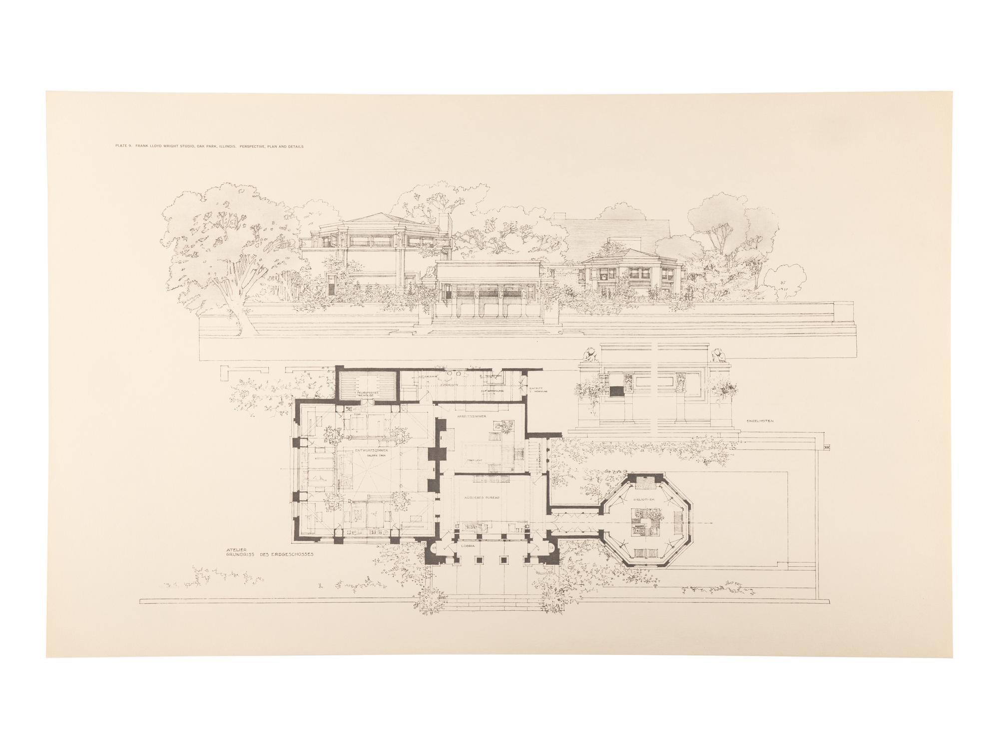 WRIGHT, Frank Lloyd (1869-1959). Buildings Plans and Designs . New York: Horizon Press, 1963.