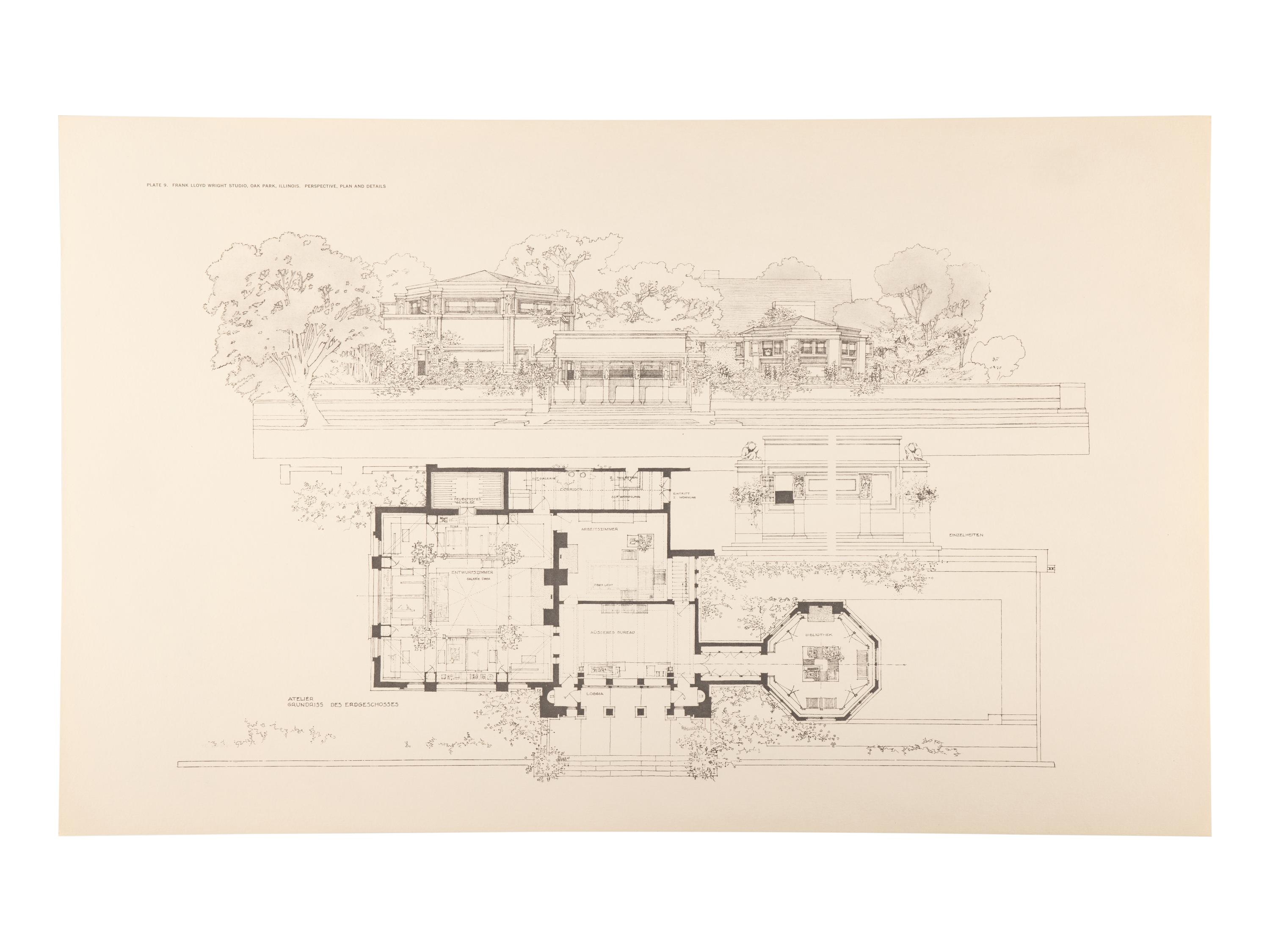 WRIGHT, Frank Lloyd (1869-1959). Buildings Plans and Designs . New York: Horizon Press, 1963.