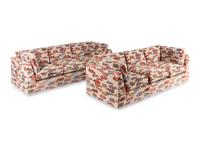 A Pair of Custom Upholstered Three-Cushion Sofas