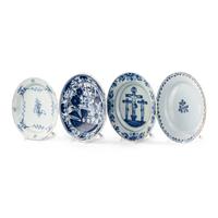 A Collection of Four Dutch Delft Blue and White Articles