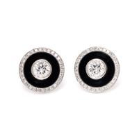 DIAMOND AND ONYX CUFFLINKS
