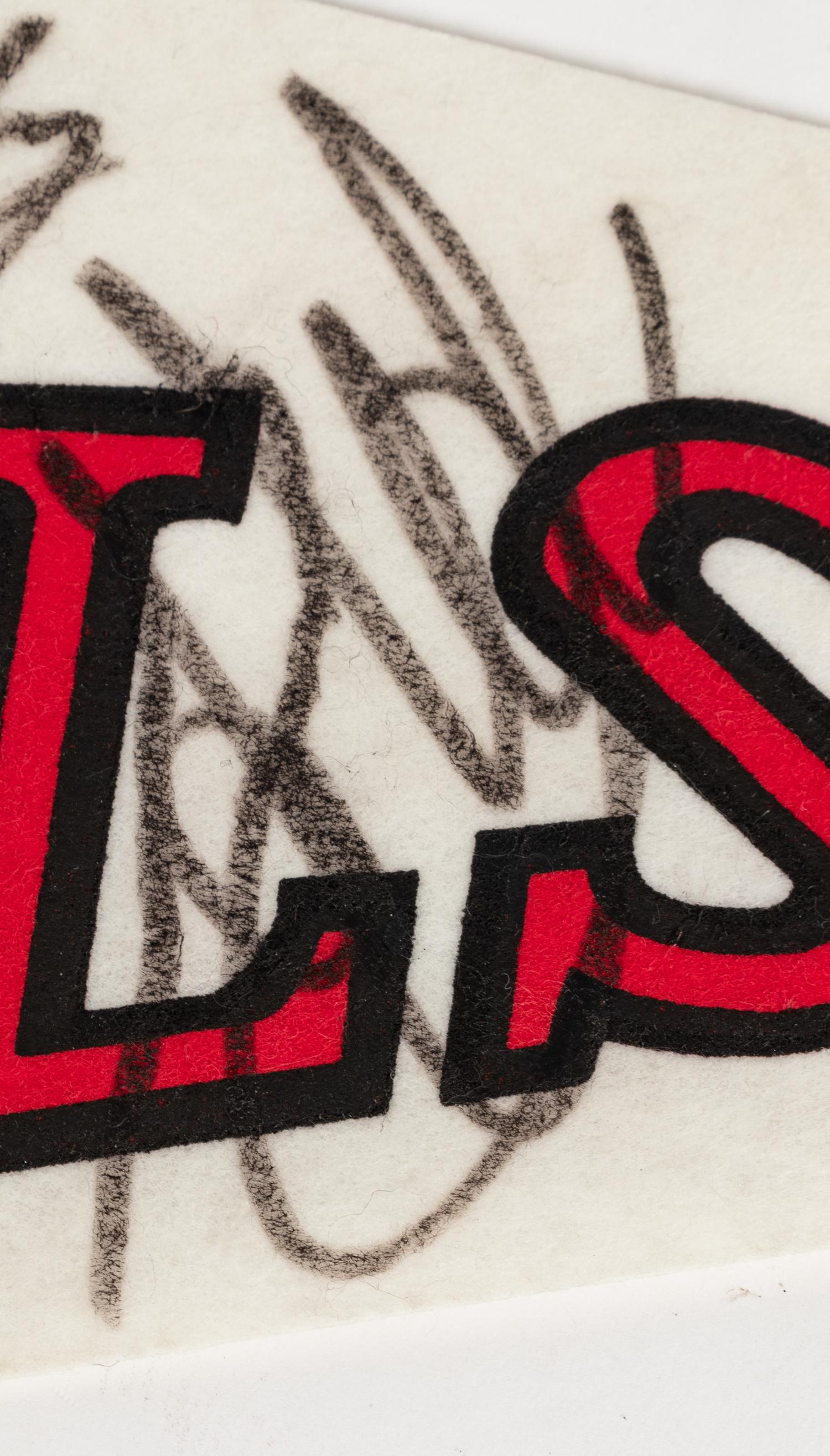 A 1988-89 Chicago Bulls Team Signed Autograph Pennant Including Michael Jordan (Beckett Authentication Services BAS Certified),
