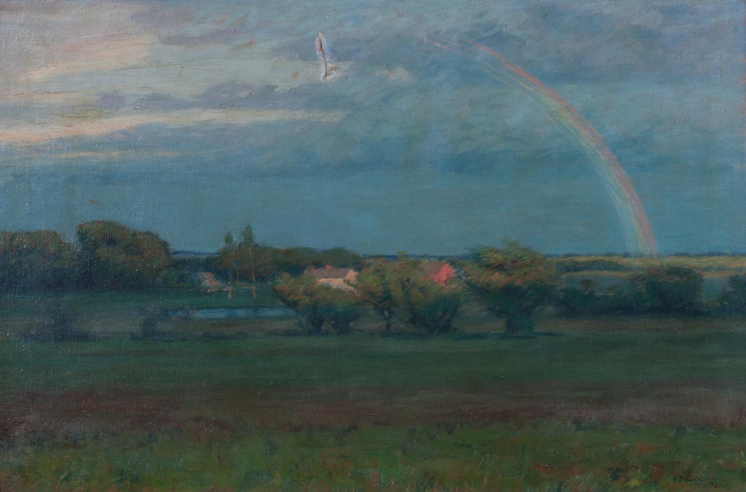 Henry Golden Dearth, (American, 1864-1918), Landscape with Rainbow, 1892