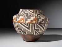 Acoma Polychrome Pottery Olla
