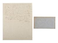 [LINCOLNIANA]. ALS from Maryland Postmaster Edward Stabler re: an April 1861 meeting with Lincoln.