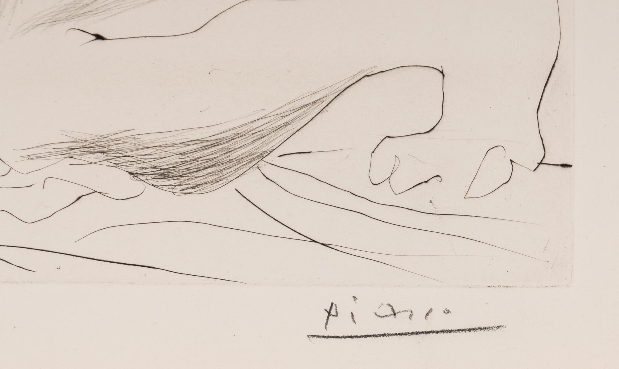Minotaure caressant une dormeuse (from La Suite Vollard )