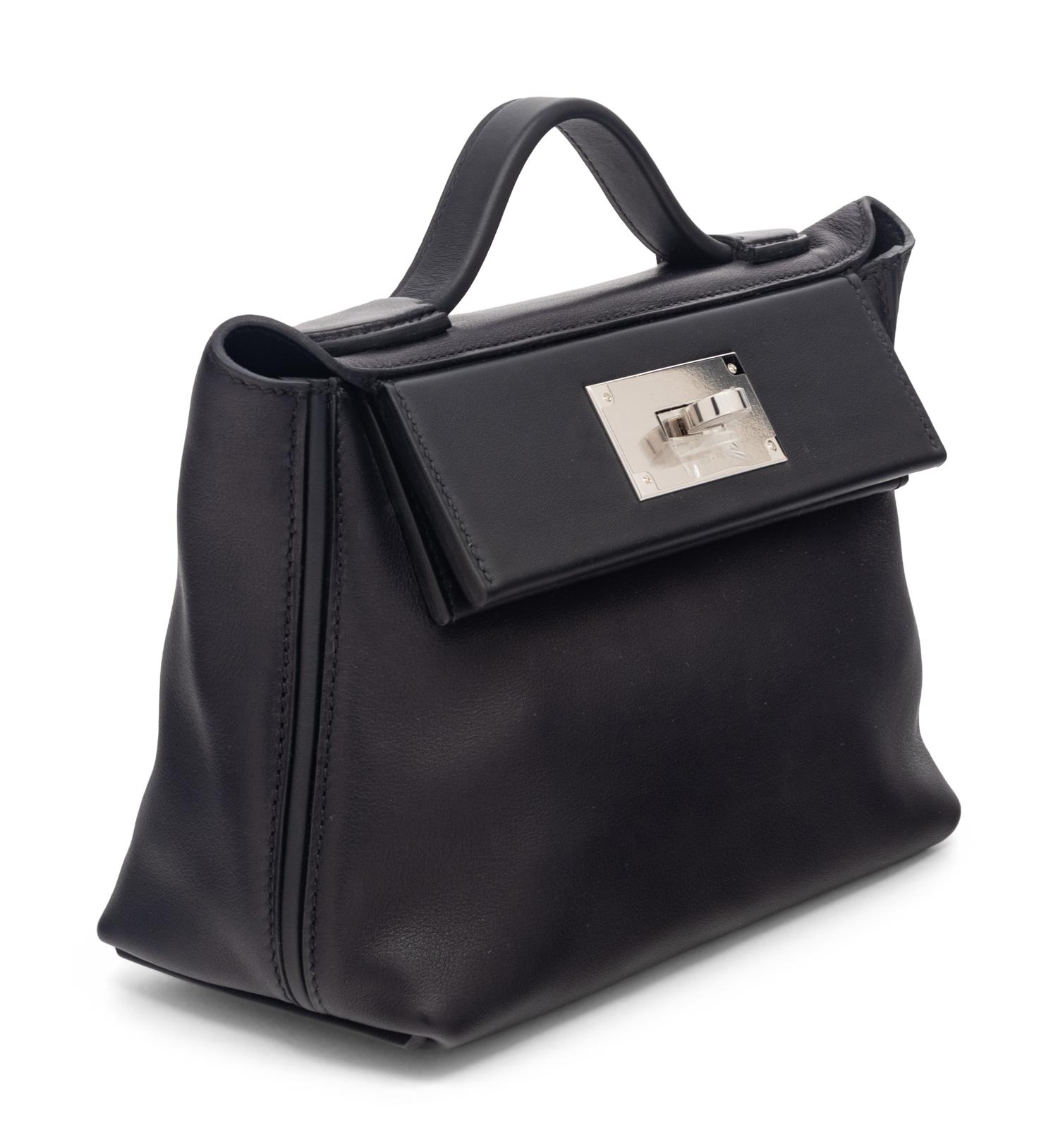 Hermès Mini 24/24 in Noir Swift Leather, 2022