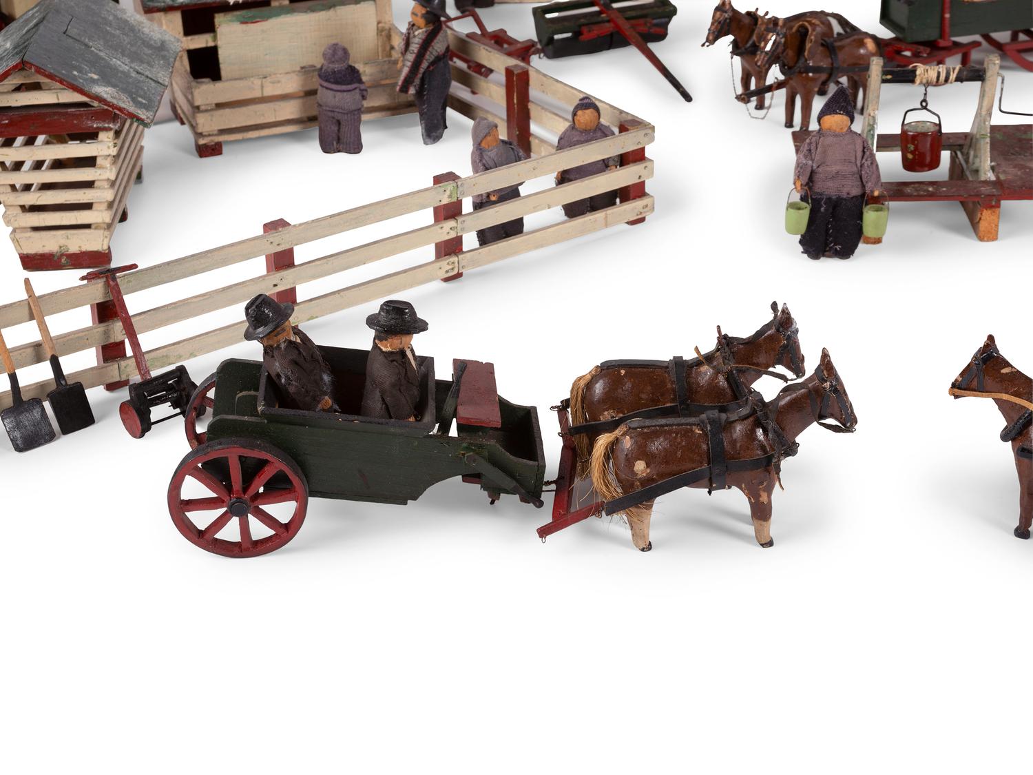 A German Farmhouse Toy Set