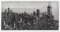 Richard Haas, (American, b. 1936), Chicago View, Evening, 1989