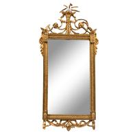 A Regency Style Carved Giltwood Mirror