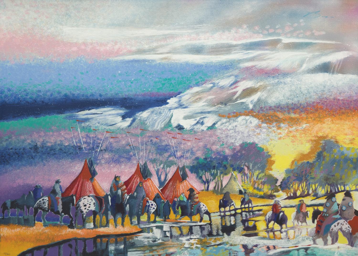 Earl Biss (American, 1947–1998) — Rhythm of the Restless, 1989; together with Red Lodge , 1991 (Two Works)