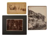 [EARLY PHOTOGRAPHY]. A group of 4 photographs with Native American subject matter, comprising: